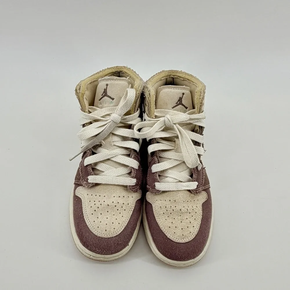 Nike Air Jordan 1 Mid Craft Taupe‎ Haze Gold GS Youth DZ4466-102 Size 3.5Y